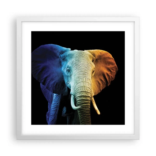 Affiche dans un cadre blanc - Poster - Excentrique, pas bizarre - 40x40 cm