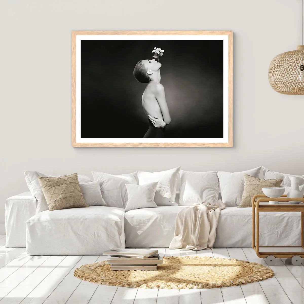 Affiche dans un chêne clair - Poster - Elégance excentrique - 70x50 cm