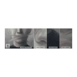 Échantillon de Papier Peint Premium Sand - Sans mot - Abstraction, Graphique, Affronter - 100x30 cm