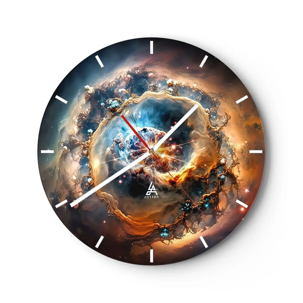 Horloge murale - Pendule murale - Le début - 40x40 cm