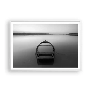 Affiche dans un cadre blanc - Poster - Nostalgie et mélancolie - 100x70 cm
