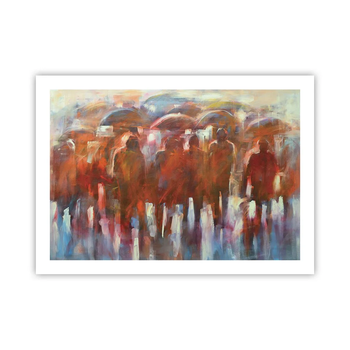 Affiche - Poster - Identiques sous la pluie et dans le brouillard - 70x50 cm