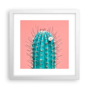 Affiche dans un cadre blanc - Poster - Juste regarde - 30x30 cm