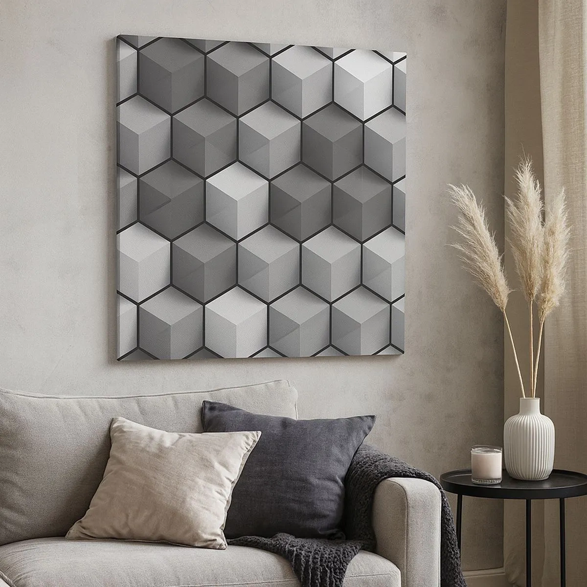 Impression sur toile - Image sur toile - Puzzle cubiste - 30x30 cm