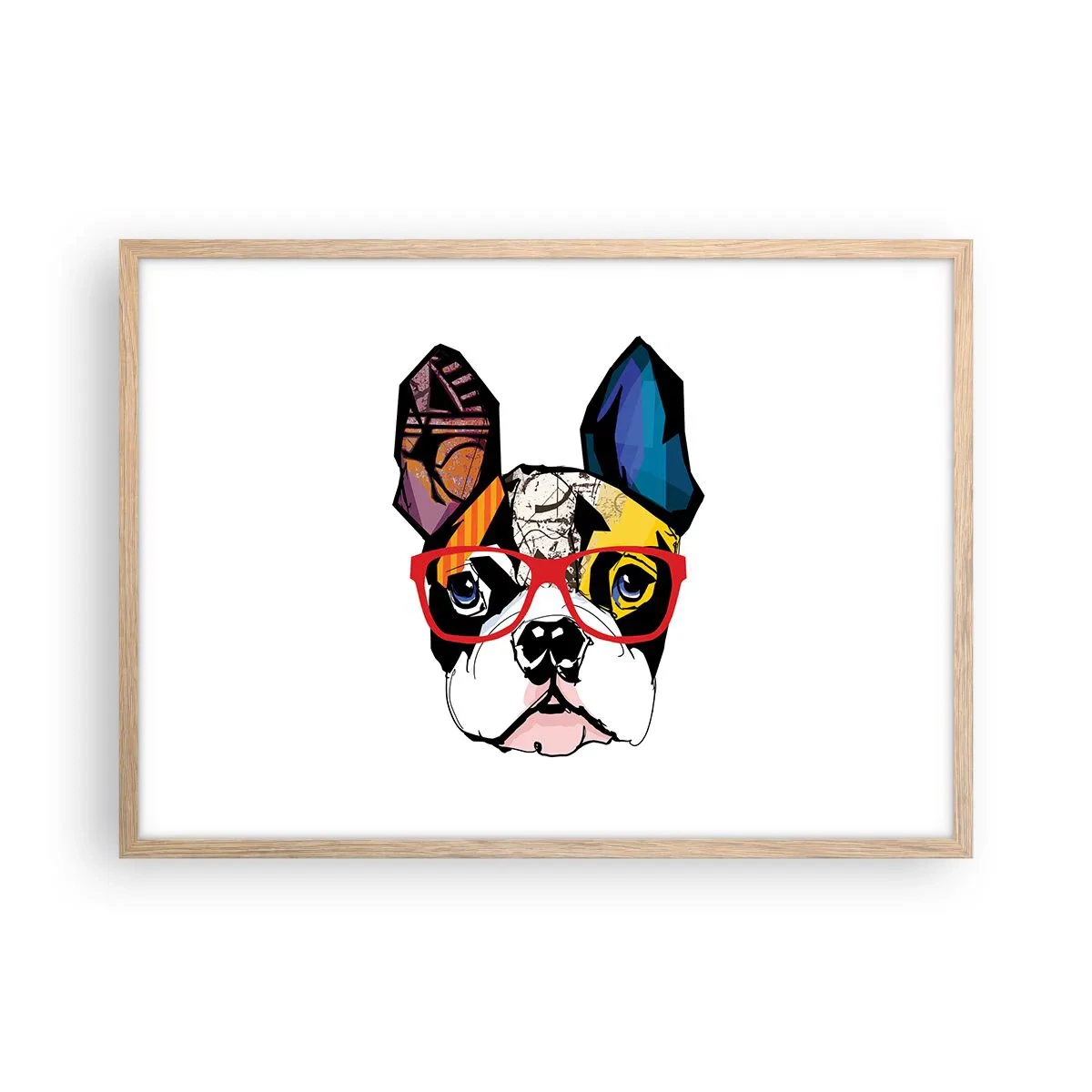 Affiche dans un chêne clair - Poster - Intellectuel - 70x50 cm