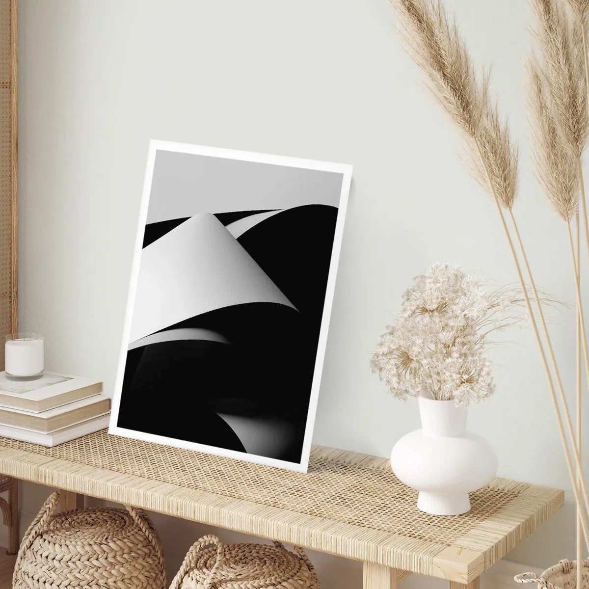 Affiche - Poster - Plans de lumière venus des profondeurs de l'ombre - 40x50 cm