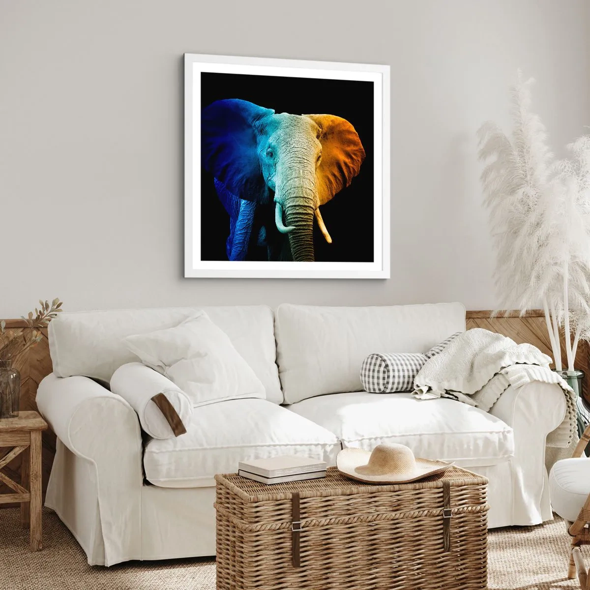 Affiche dans un cadre blanc - Poster - Excentrique, pas bizarre - 30x30 cm