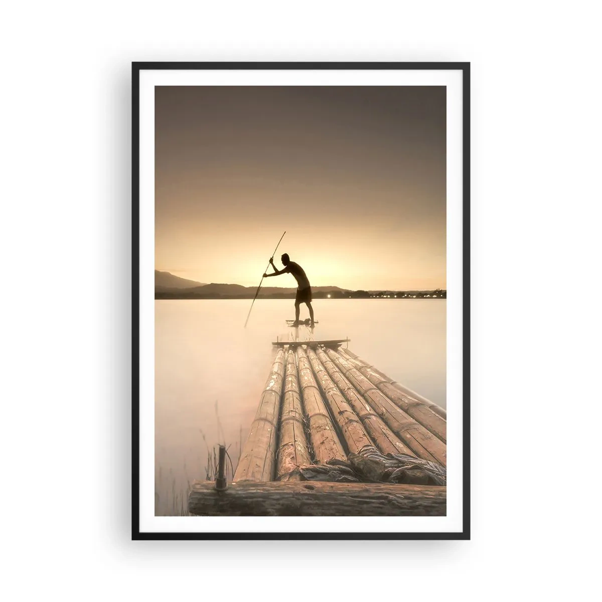 Affiche dans un cadre noir - Poster - Avant la fin du jour - 70x100 cm