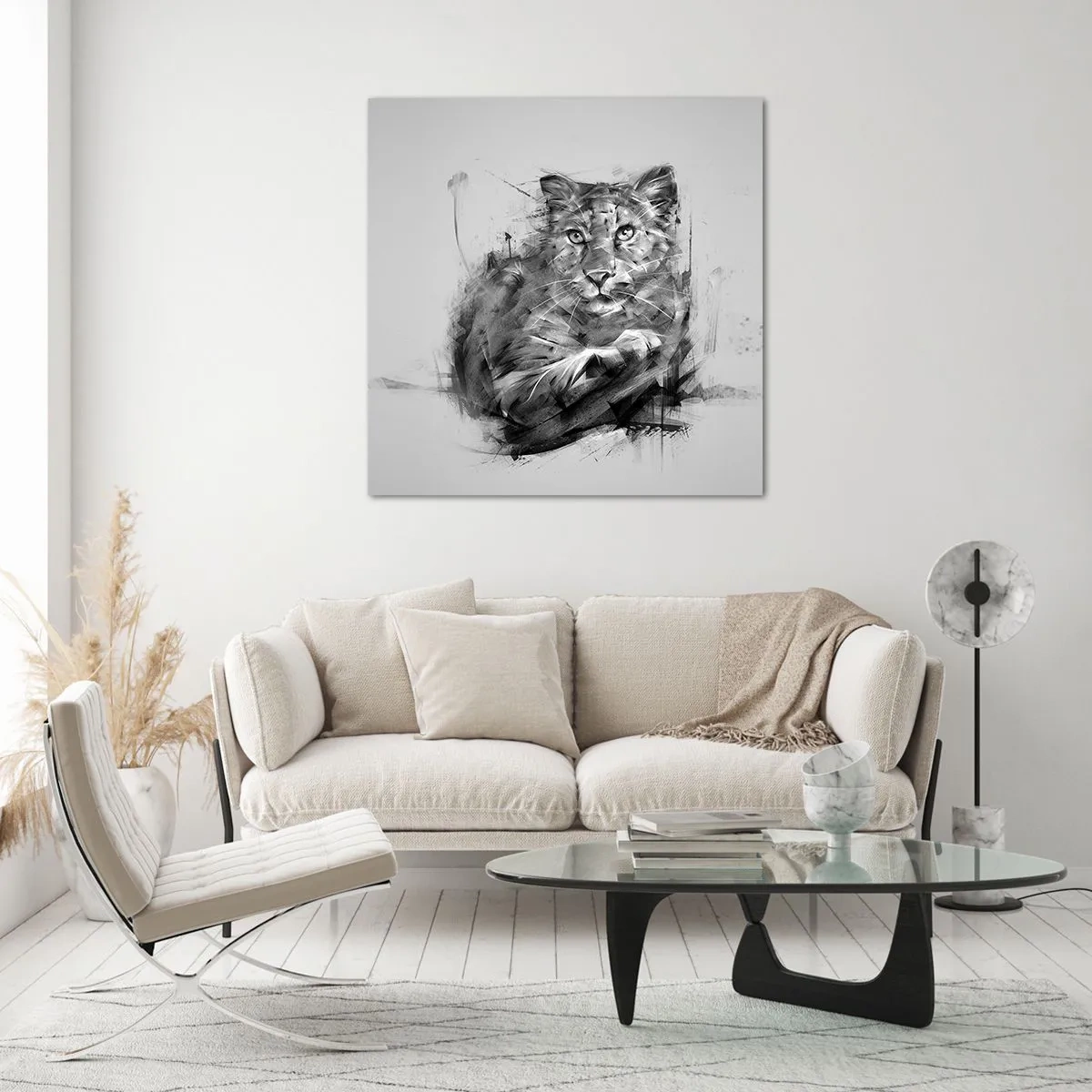 Impression sur verre - Image sur verre - Oui, j'écoute attentivement - 40x40 cm