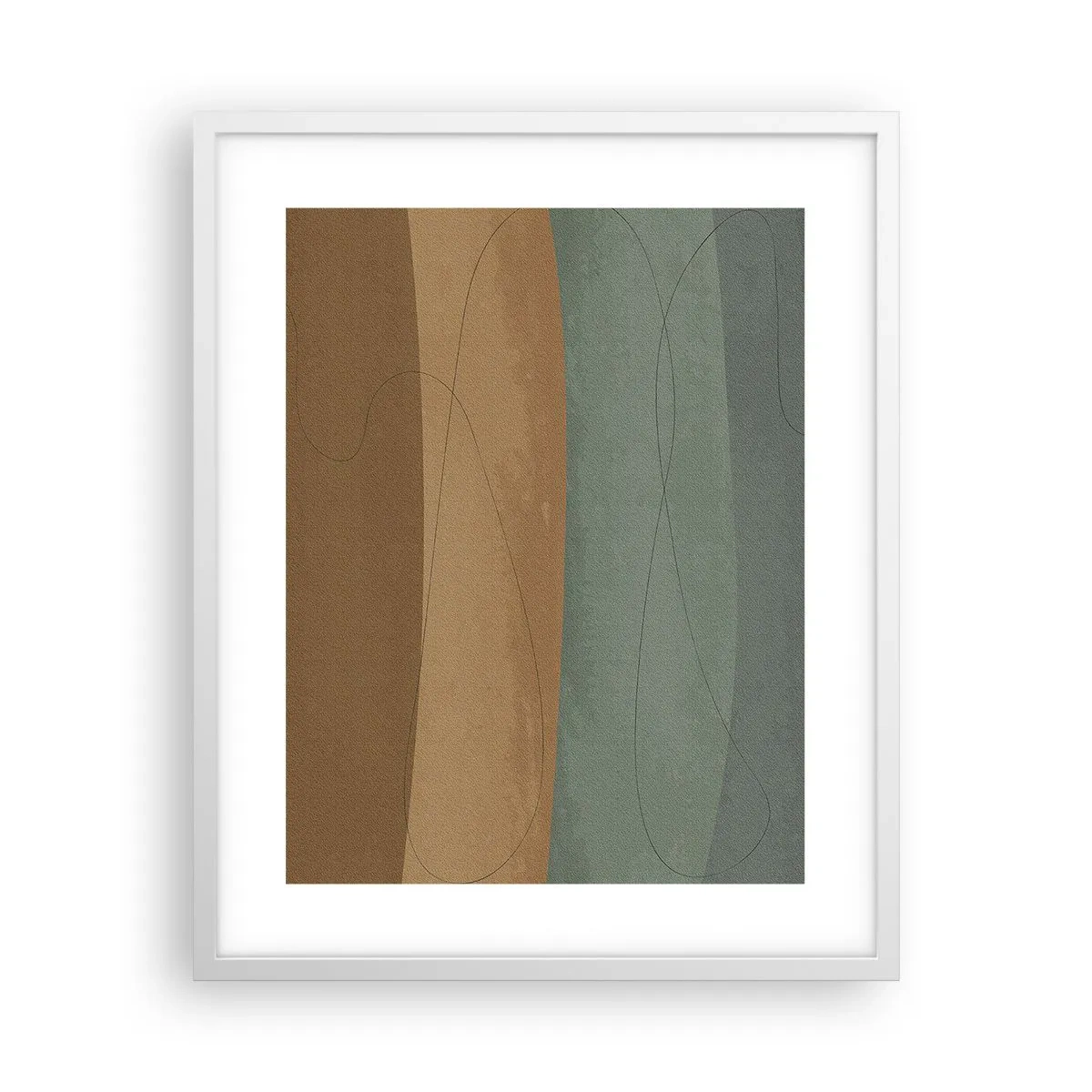 Affiche dans un cadre blanc - Poster - Composition horizontale - 40x50 cm