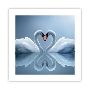 Affiche - Poster - Le temps de l'amour - 40x40 cm