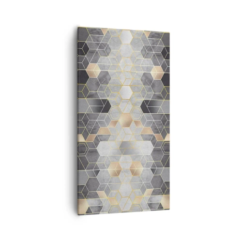 Impression sur toile - Image sur toile - Composition de diamants - 55x100 cm