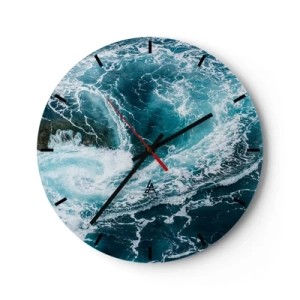 Horloge murale - Pendule murale - La porte vers le centre de la Terre - 40x40 cm