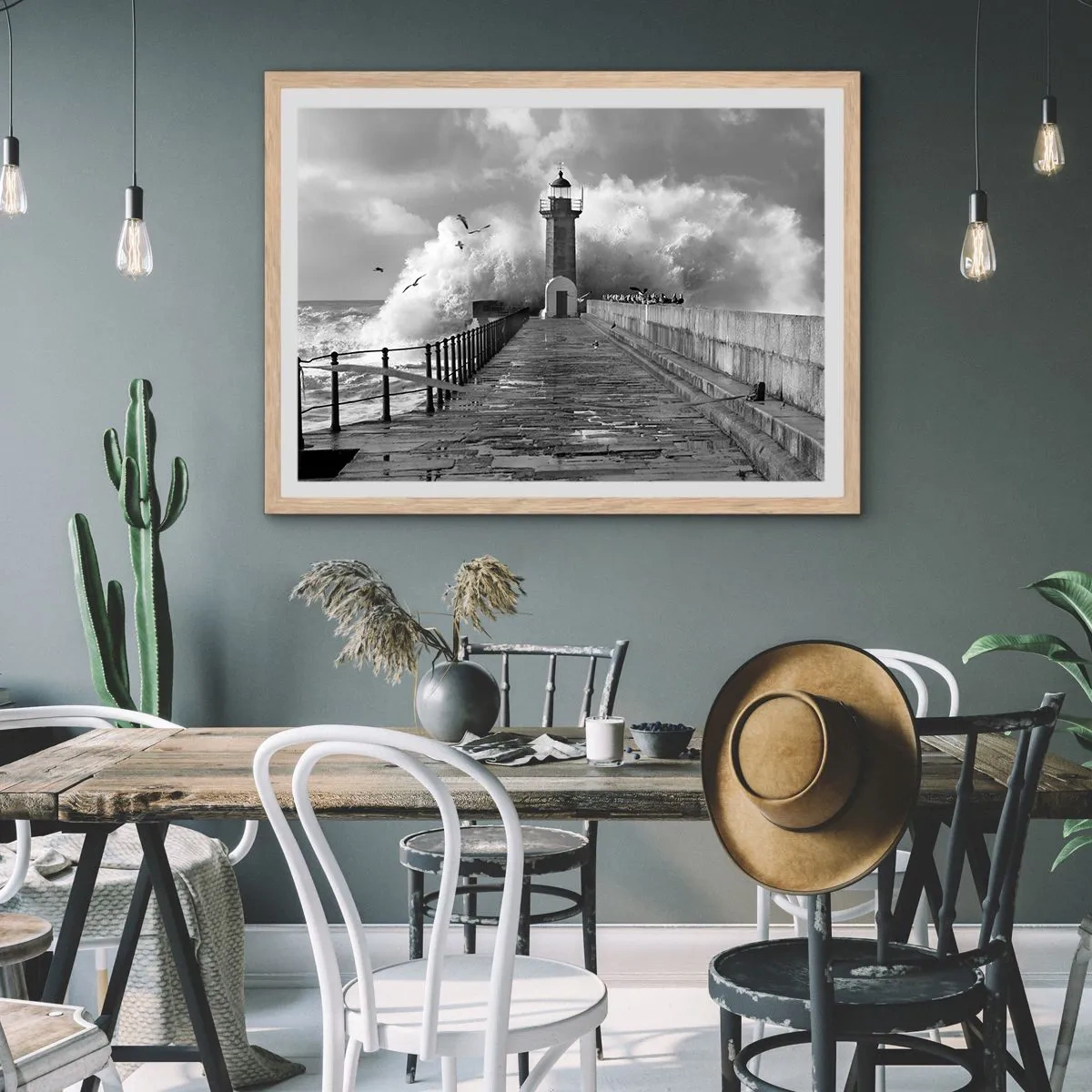 Affiche dans un chêne clair - Poster - Sans peur - 100x70 cm