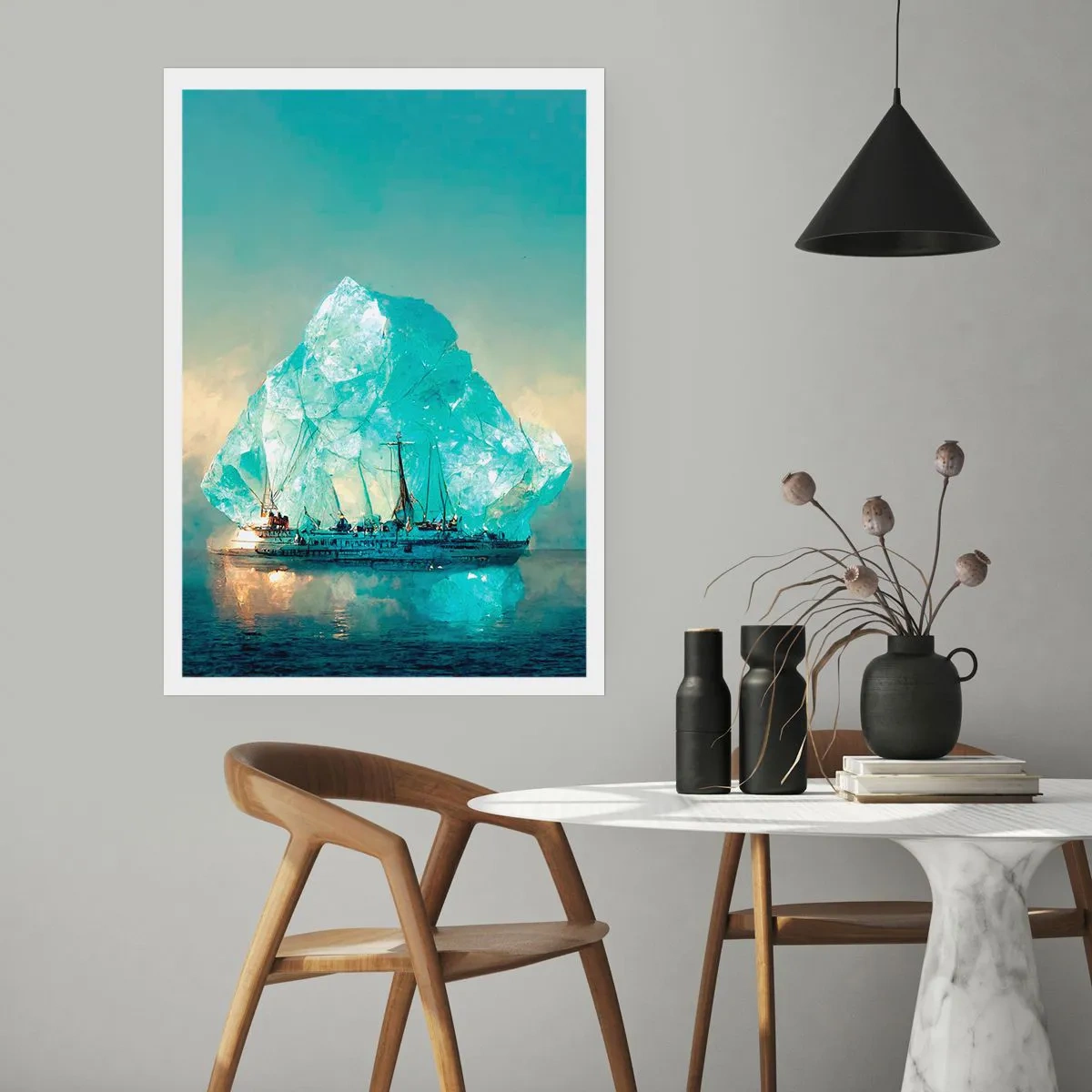 Affiche - Poster - Diamant arctique - 30x40 cm