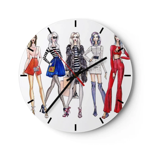 Horloge murale - Pendule murale - Every week Fashion Week - 40x40 cm