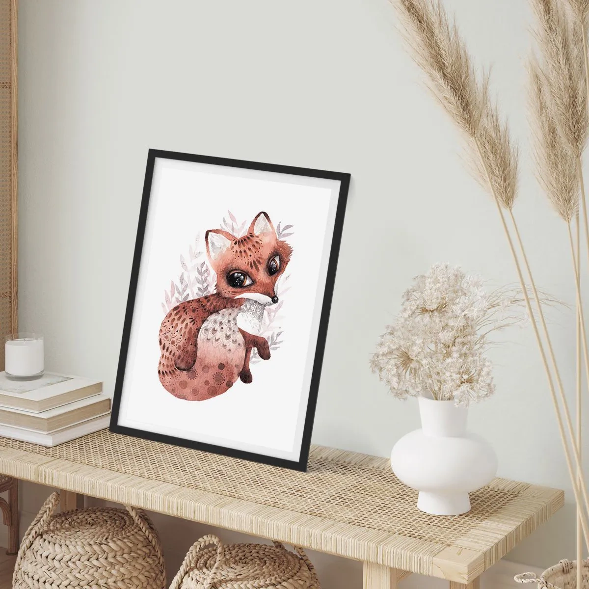 Affiche dans un cadre noir - Poster - Seulement à aimer - 30x40 cm