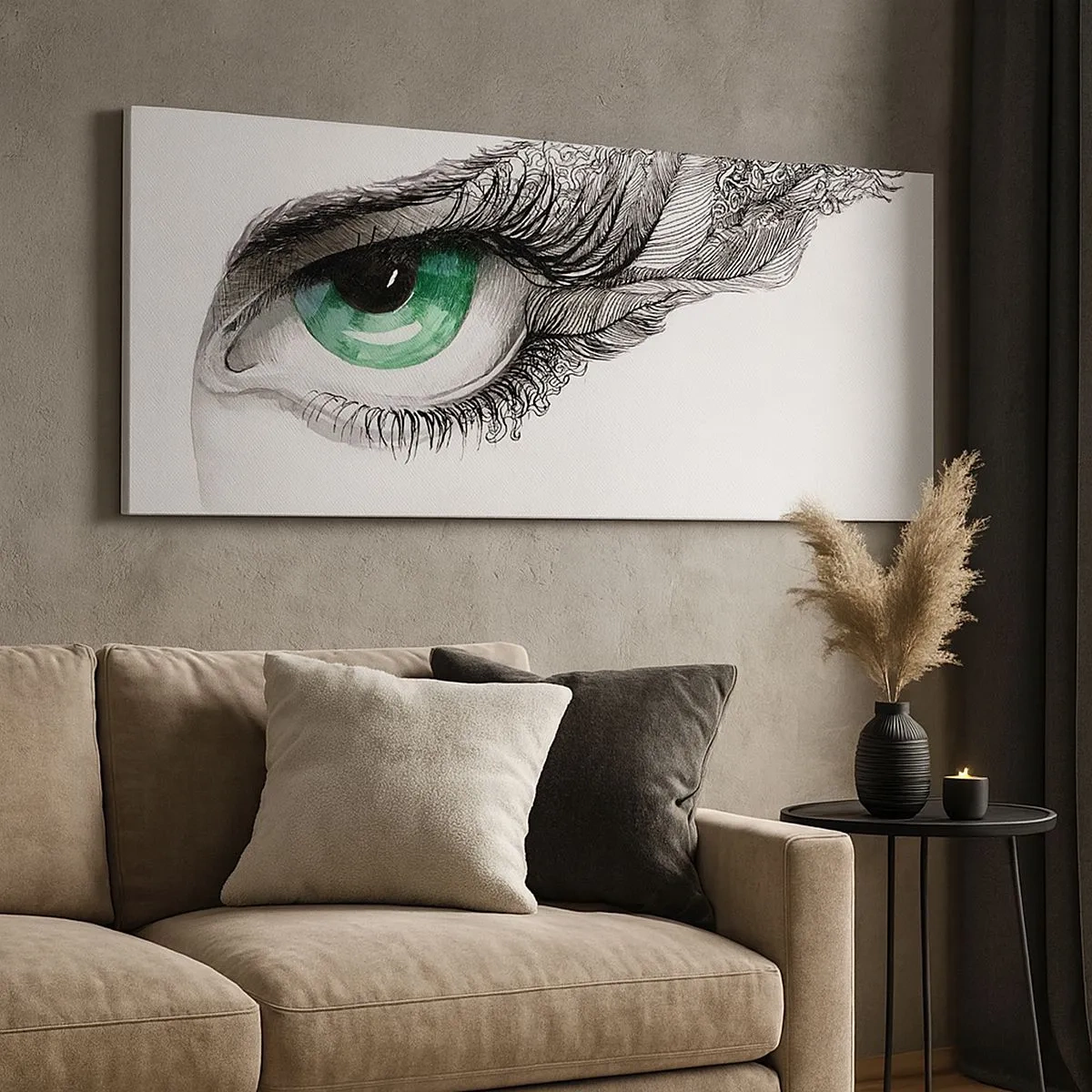 Impression sur toile - Image sur toile - Belle et prête à l'attaque - 100x40 cm