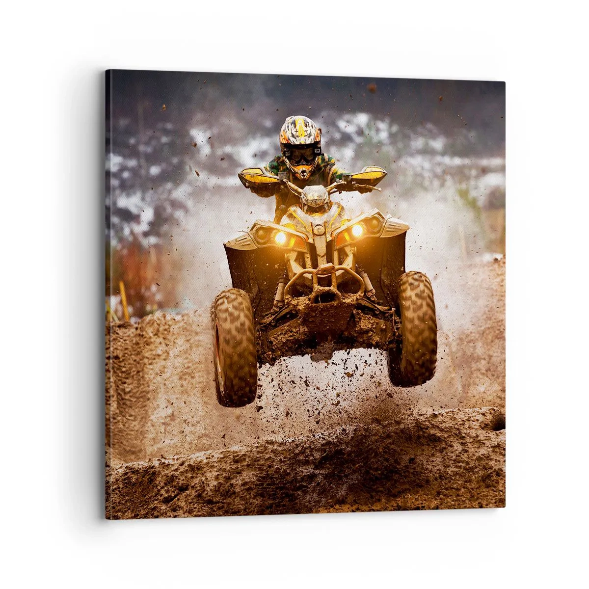 Impression sur toile - Image sur toile - No risk no fun - 70x70 cm