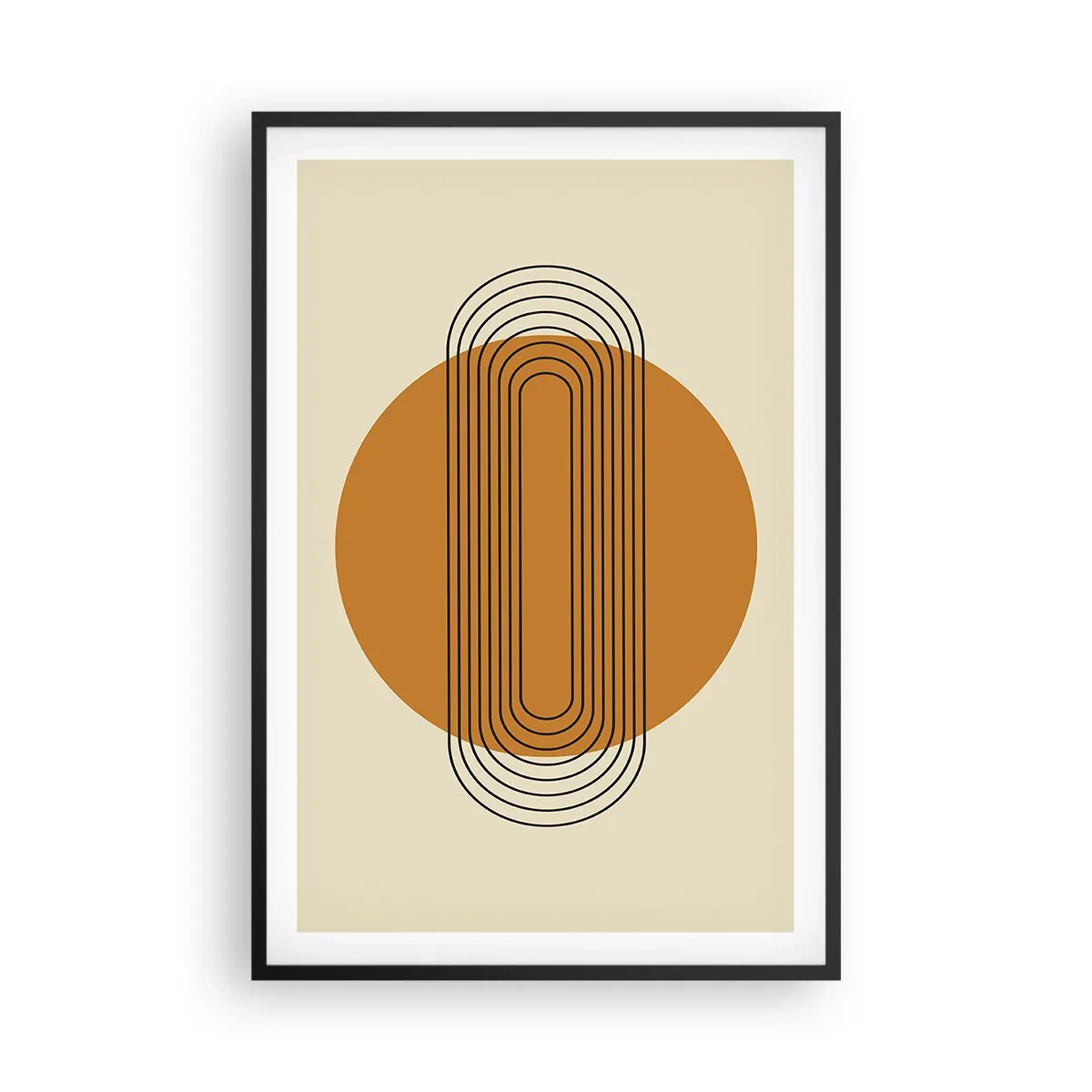 Affiche dans un cadre noir - Poster - Plan idéal - 61x91 cm