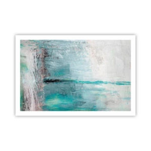 Affiche - Poster - Horizontalement en bleu - 91x61 cm