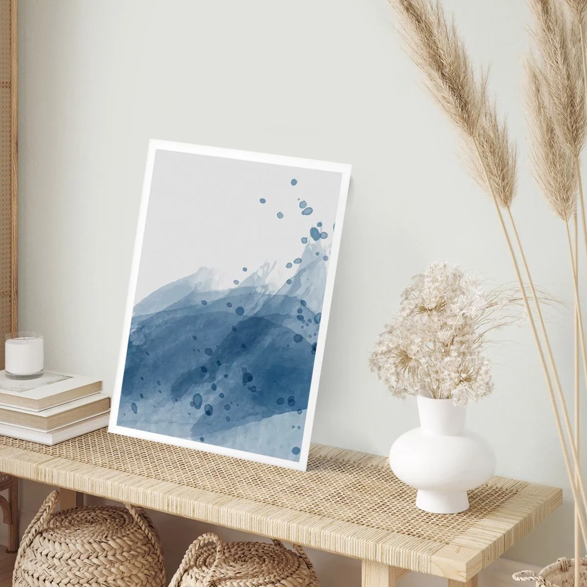 Affiche - Poster - Tulle bleu - 61x91 cm