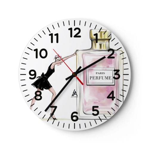 Horloge murale - Pendule murale - L'essence des femmes - 30x30 cm