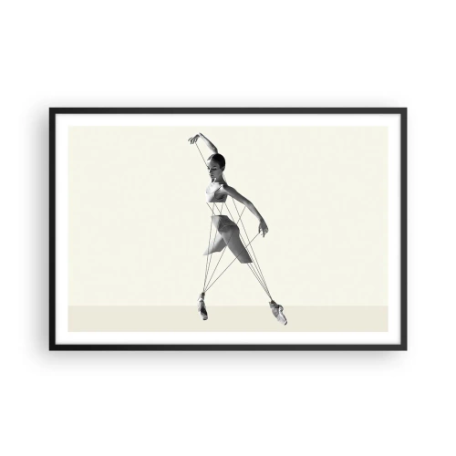 Affiche dans un cadre noir - Poster - Dans le théatre de la vie - 91x61 cm