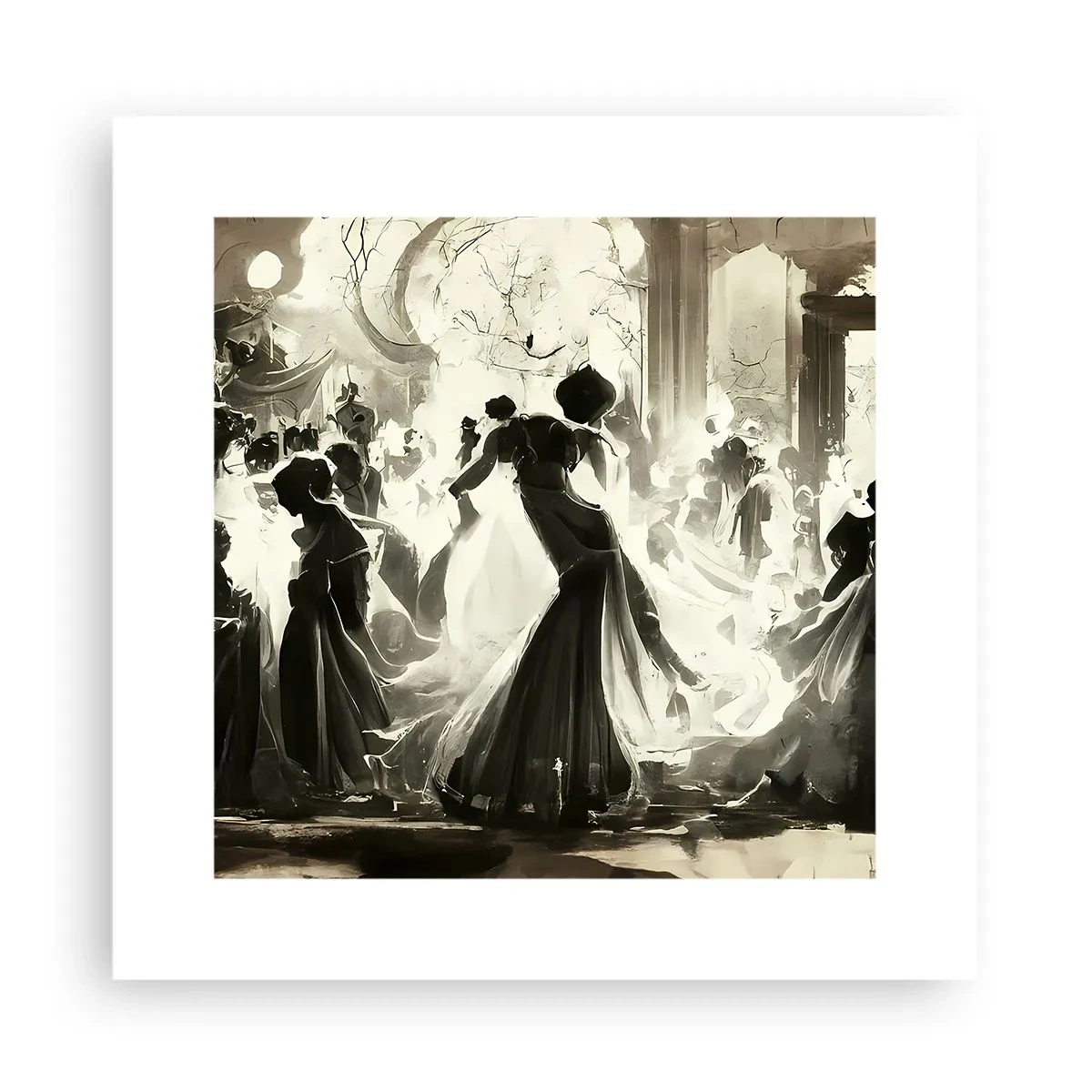 Affiche - Poster - La grande mascarade - 30x30 cm