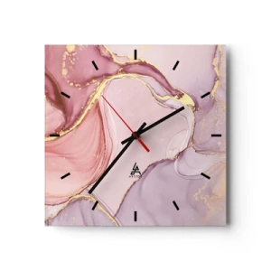 Horloge murale - Pendule murale - Caresse de couleurs - 40x40 cm