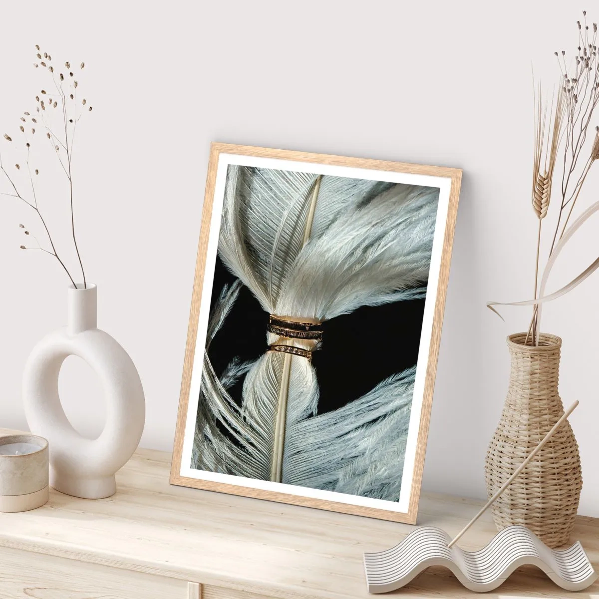 Affiche dans un chêne clair - Poster - ... et je ne te laisserai pas ... - 70x100 cm