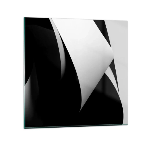 Impression sur verre - Image sur verre - Plans de lumière venus des profondeurs de l'ombre - 50x50 cm