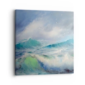 Impression sur toile - Image sur toile - "Le tourbillon hurlait de triomphe..." - 40x40 cm