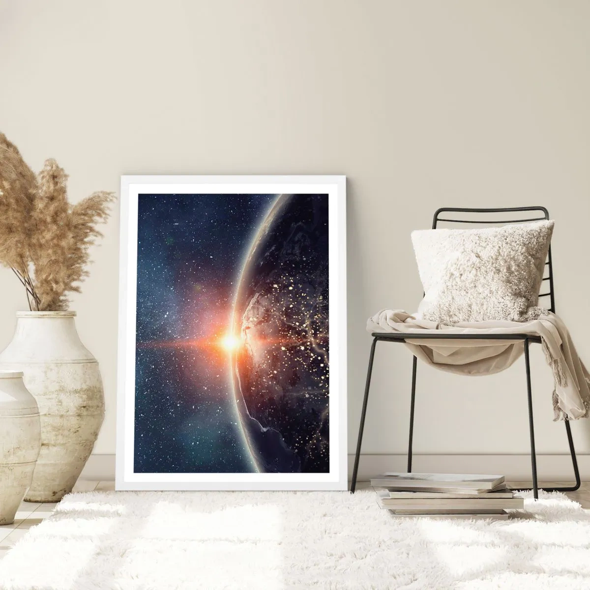 Affiche dans un cadre blanc - Poster - Dans une nouvelle perspective - 70x100 cm