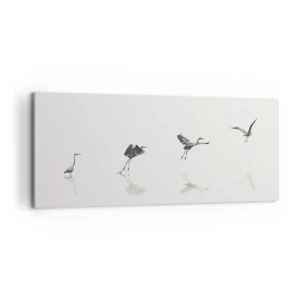 Impression sur toile - Image sur toile - Quatre étapes simples - 100x40 cm