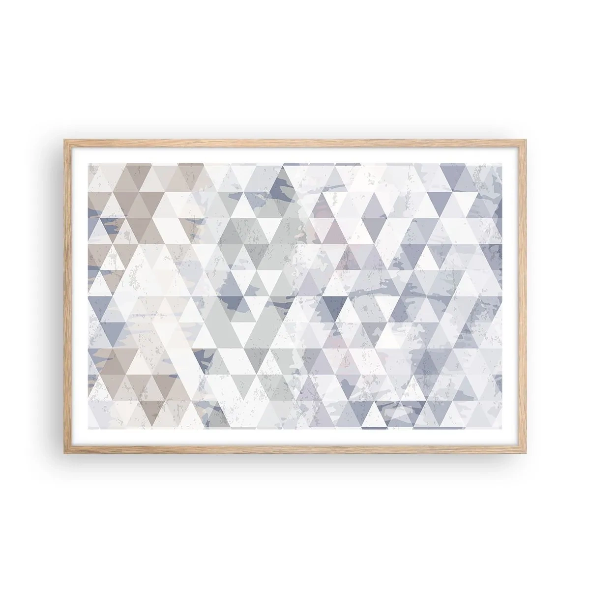 Affiche dans un chêne clair - Poster - En rythme de trois - 91x61 cm