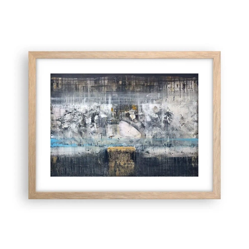 Affiche dans un chêne clair - Poster - Comme sur la glace, comme après décembre - 40x30 cm