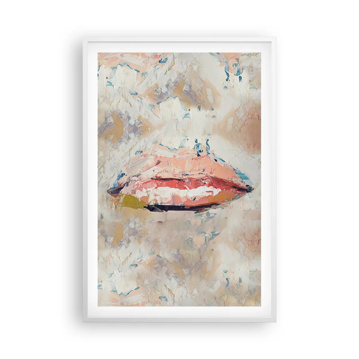 Affiche dans un cadre blanc - Poster - Éveil la pensée - 61x91 cm