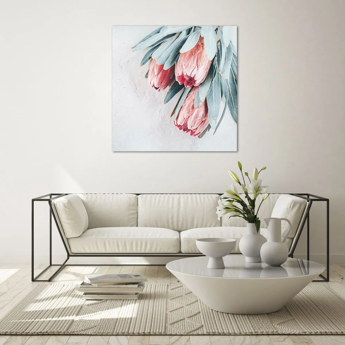 Impression sur verre - Image sur verre - Honte de leur propre beauté - 40x40 cm