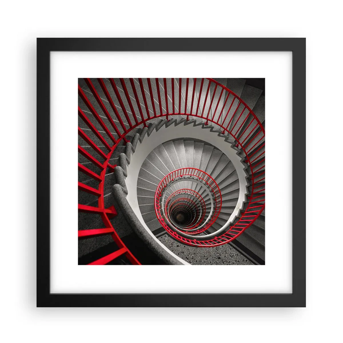 Affiche dans un cadre noir - Poster - Amusement architectural - 30x30 cm