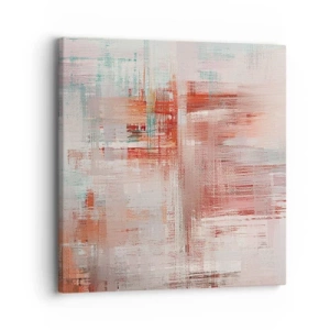 Impression sur toile - Image sur toile - Brumeux. Mais rose - 30x30 cm