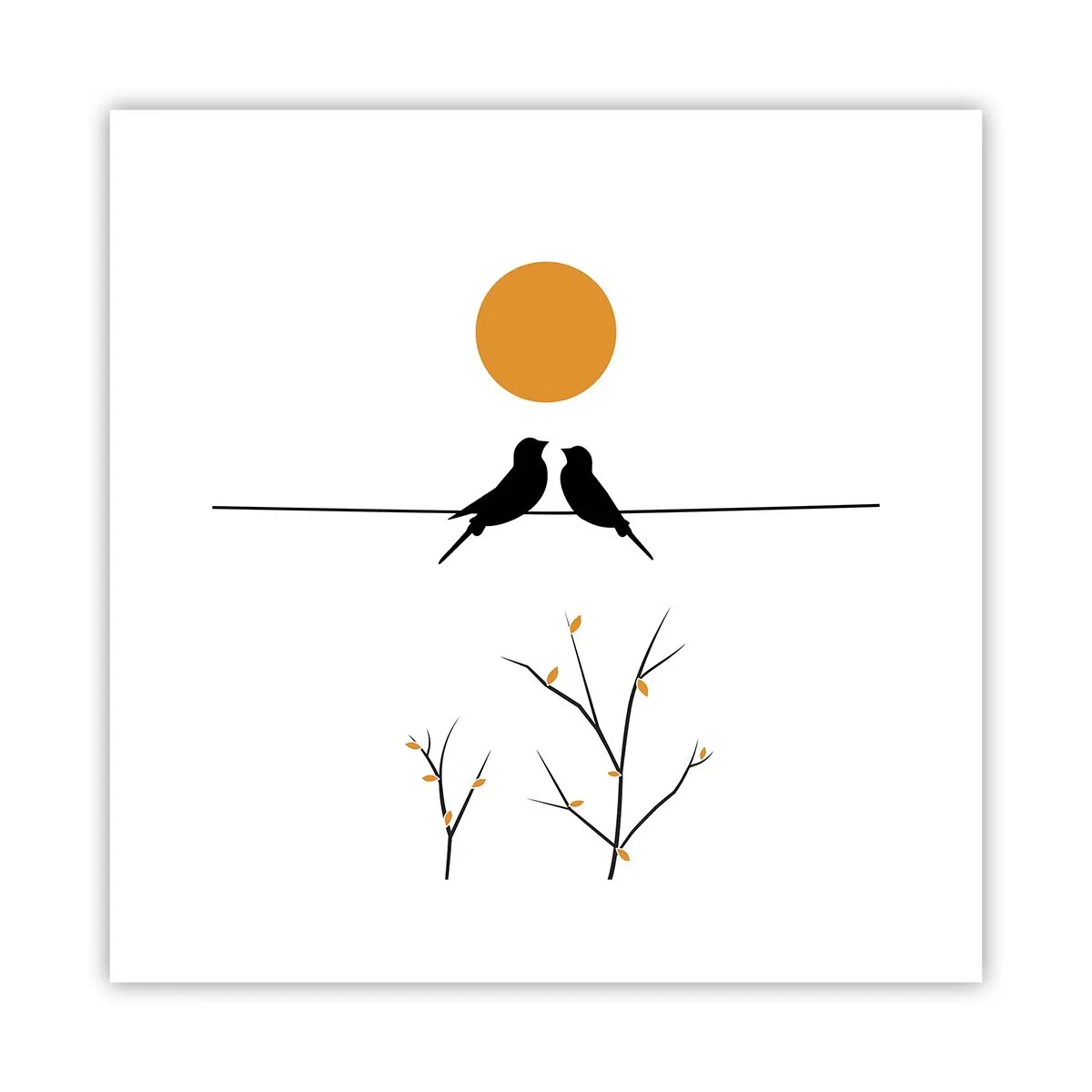 Affiche - Poster - Soirée pour rossignols - 30x30 cm