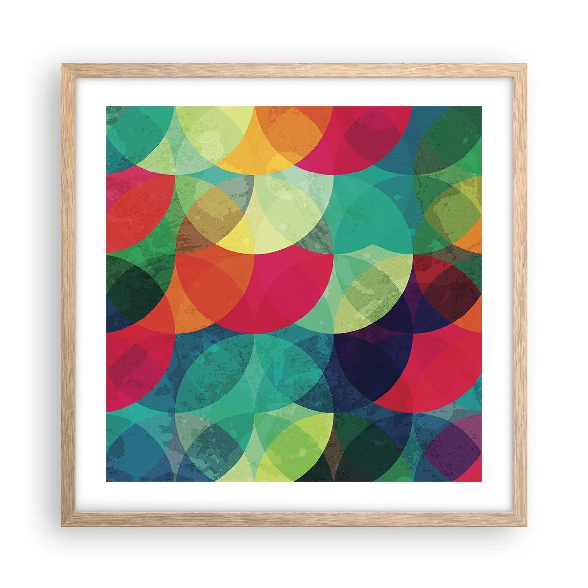 Affiche dans un chêne clair - Poster - Ascension - 50x50 cm