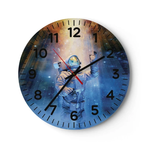 Horloge murale - Pendule murale - Enfin arrivé - 30x30 cm
