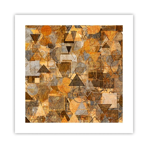 Affiche - Poster - Le monde en forme - 40x40 cm