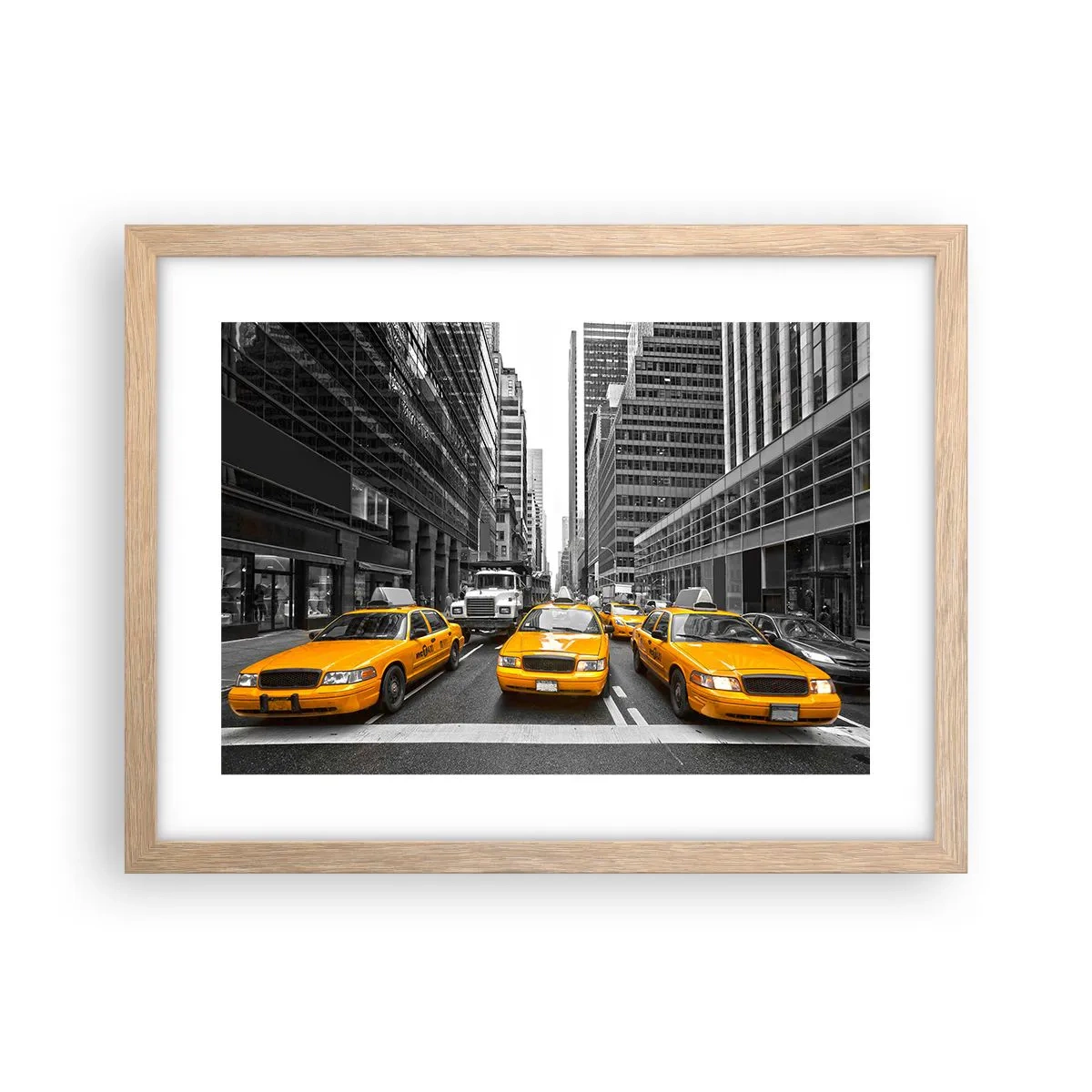 Affiche dans un chêne clair - Poster - C'est nous qui colorons la ville - 40x30 cm