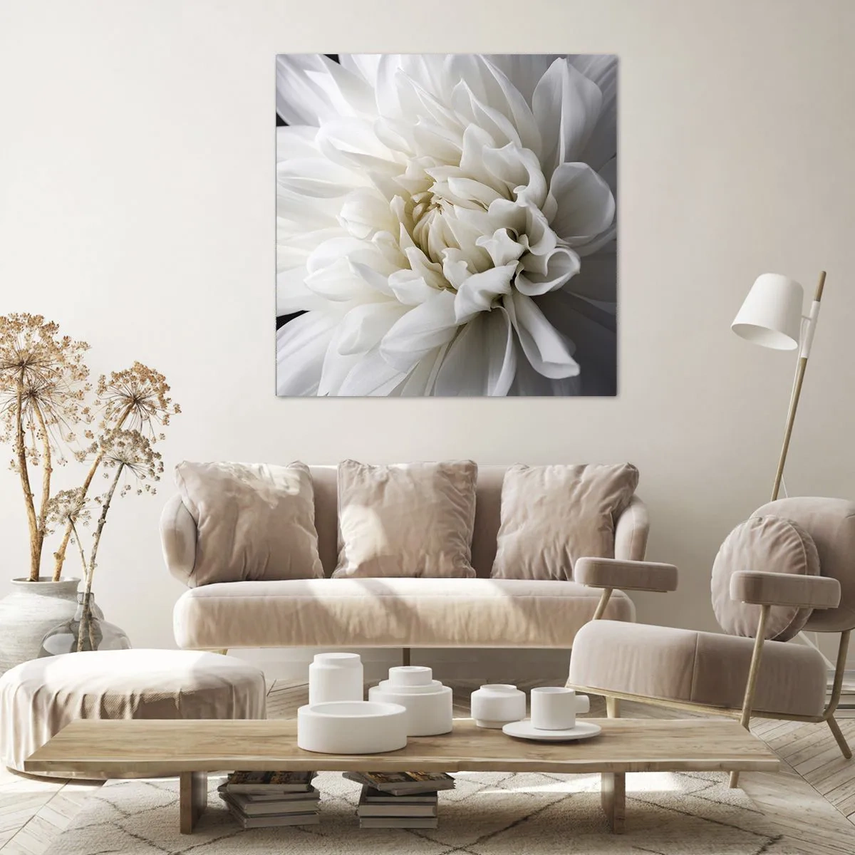 Impression sur toile - Image sur toile - Le matin de la jeune mariéé - 70x70 cm