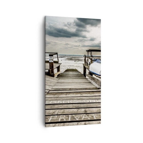 Impression sur toile - Image sur toile - Plage de minuit - 45x80 cm