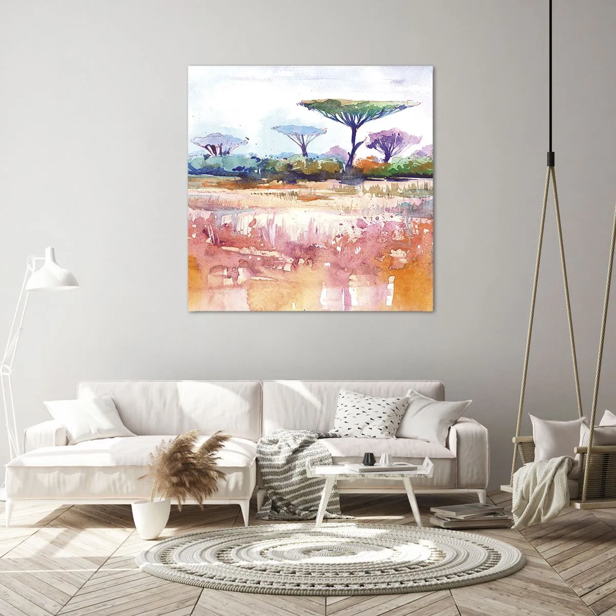 Impression sur toile - Image sur toile - Couleurs de savane - 30x30 cm