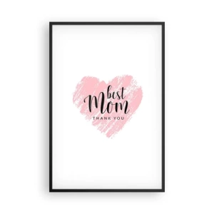 Affiche dans un cadre noir - Poster - Toujours au bon moment - 61x91 cm